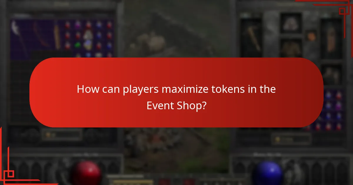 How can players maximize tokens in the Event Shop?