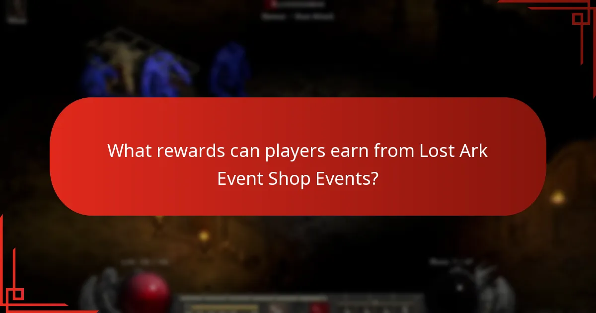 What rewards can players earn from Lost Ark Event Shop Events?