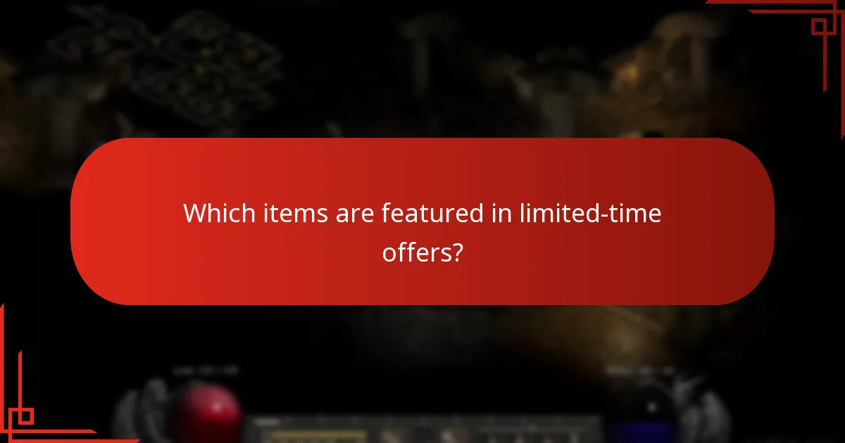 Which items are featured in limited-time offers?